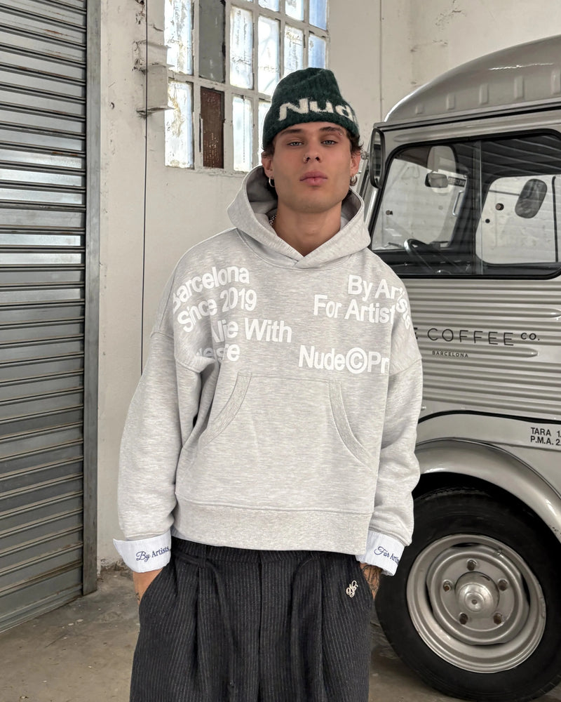 Location Boxy Hoodie Grey