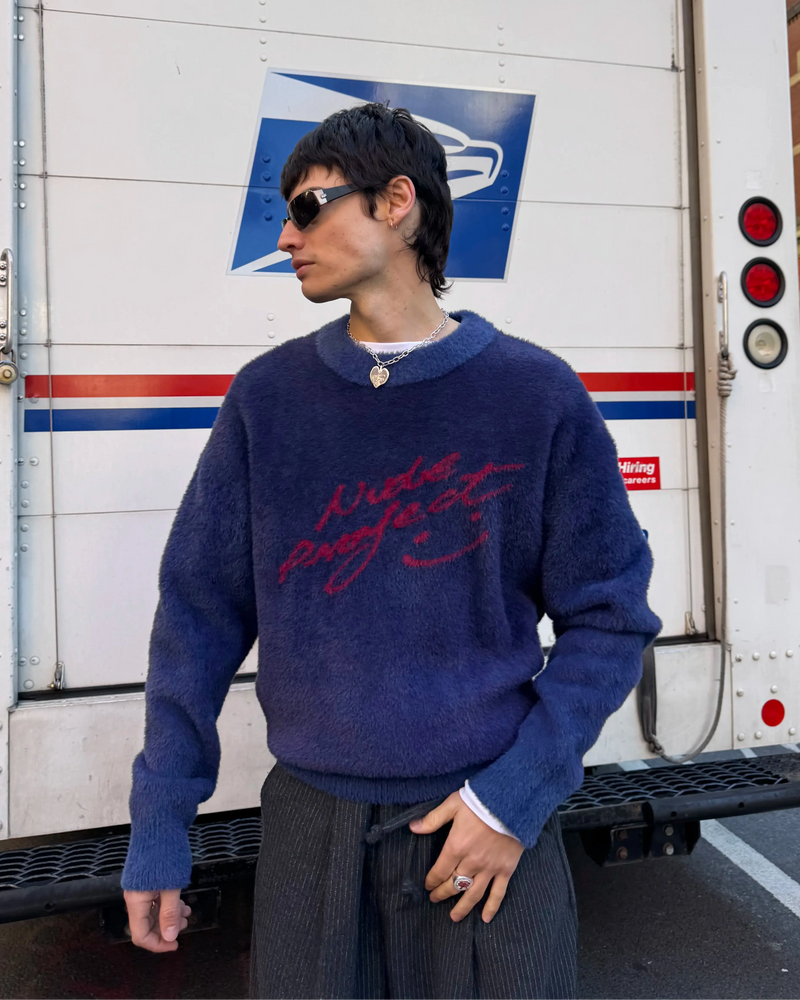 Gradient Cozy Sweater Navy