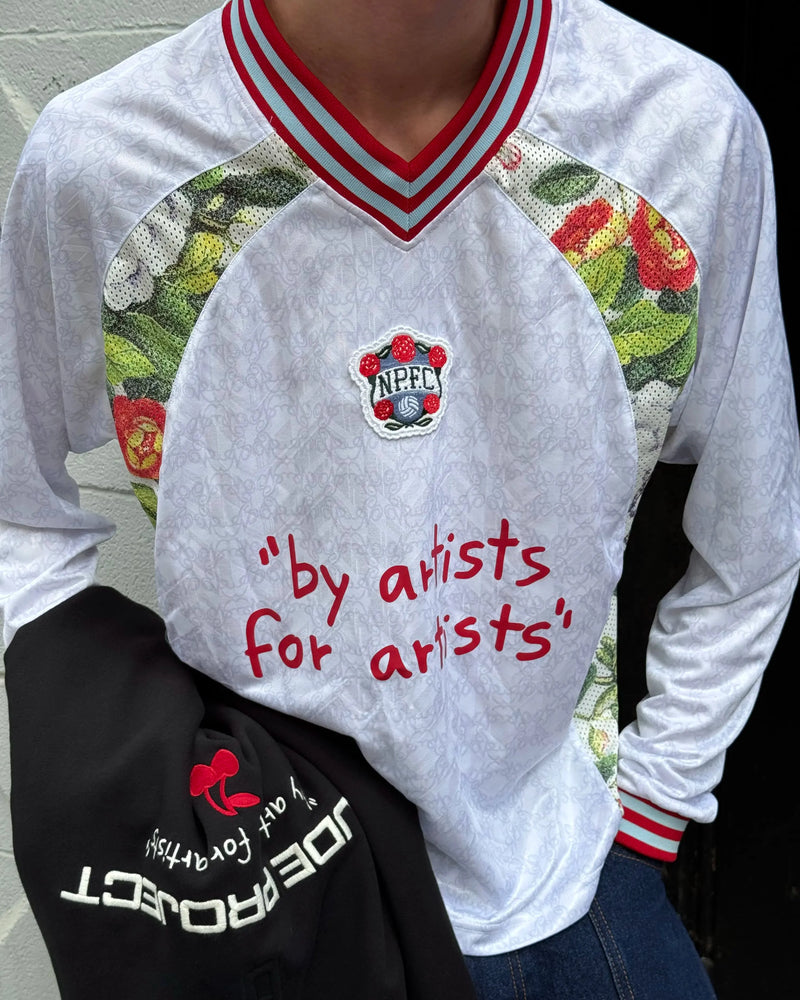 Blaze Football Long-Sleeve Tee White