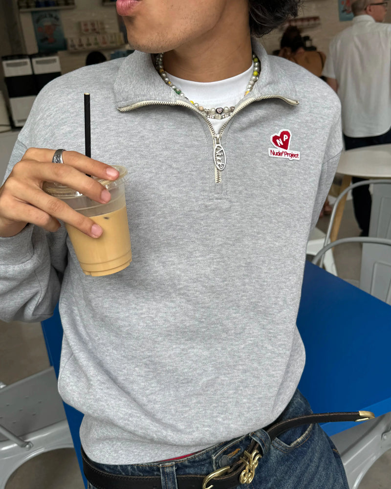 Cutie Heart Half-Zip