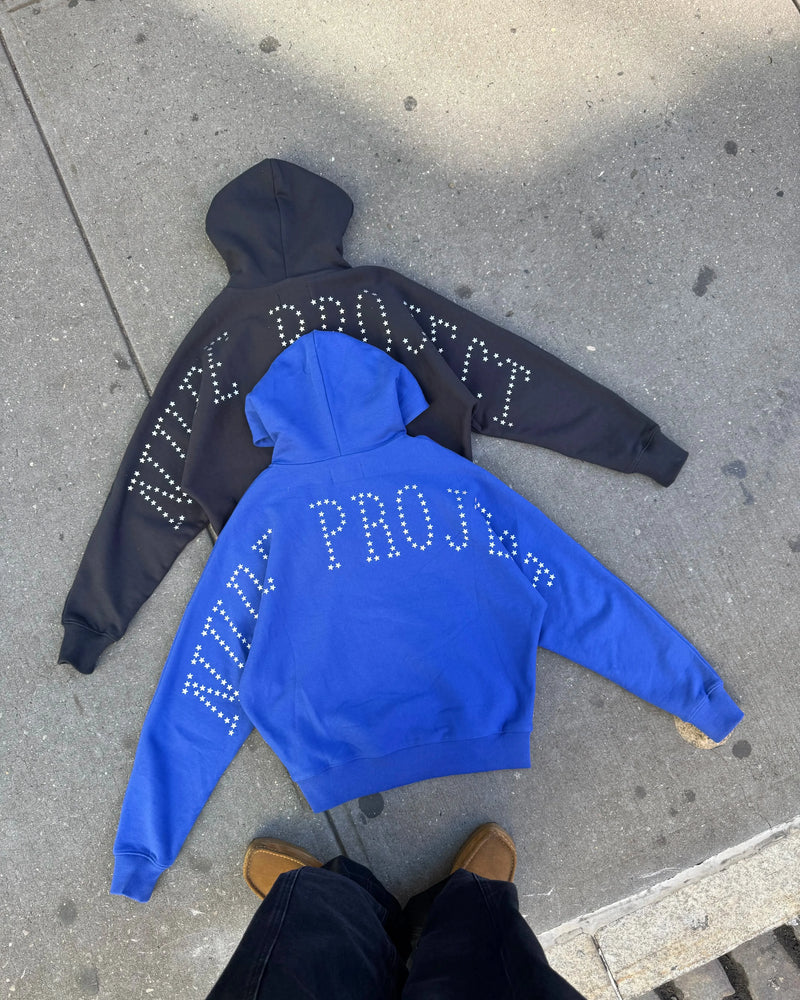 Lights Zip-Up Hoodie Black