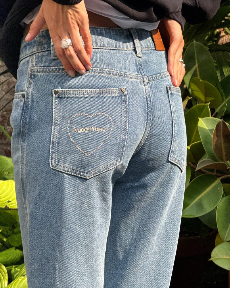 Basic Straight Jeans Blue