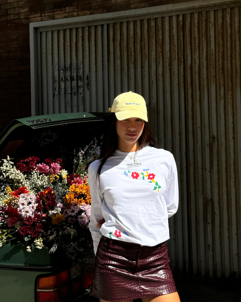 Flower Stripe Long-Sleeve Tee