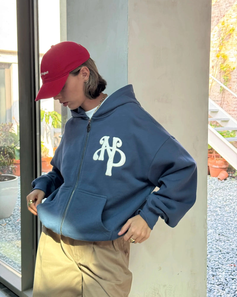 Kill Bill Zip-Up Hoodie Indigo