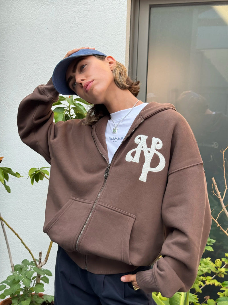 Kill Bill Zip-Up Hoodie Brown