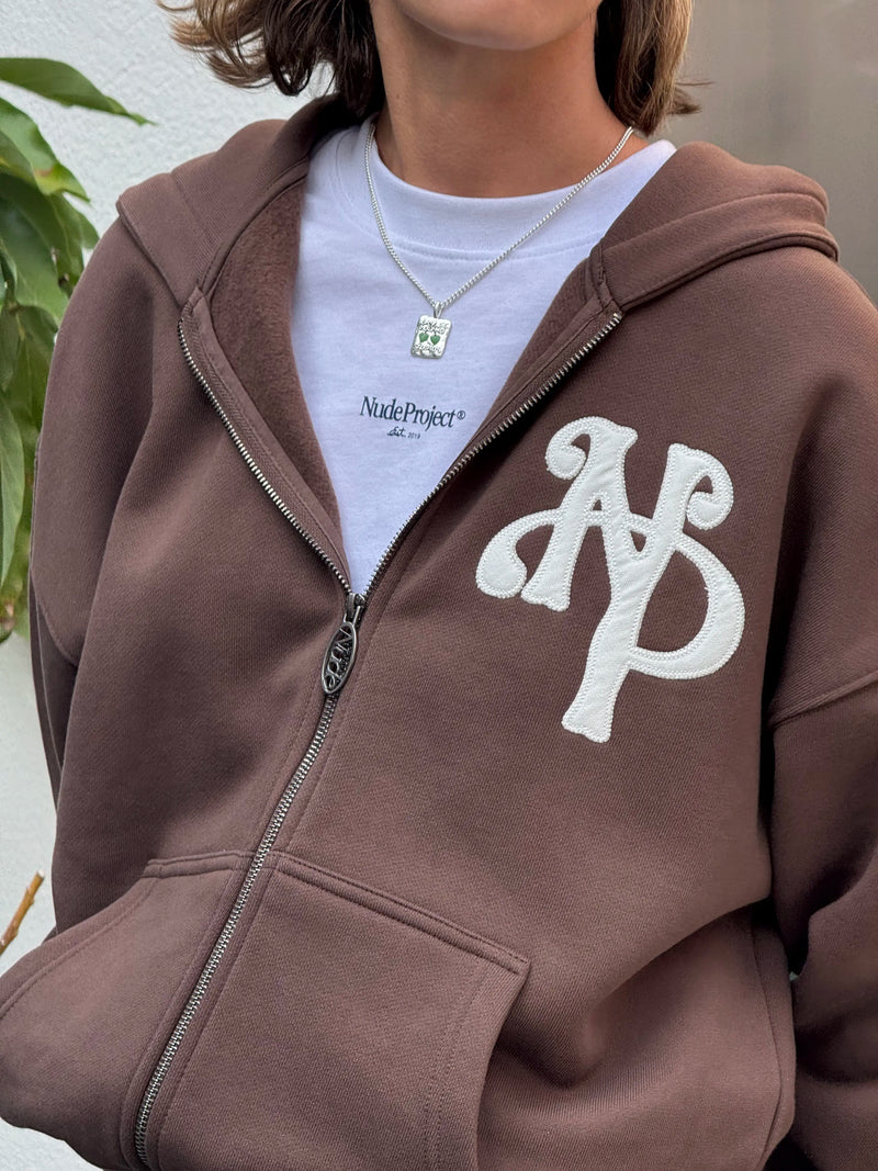 Kill Bill Zip-Up Hoodie Brown