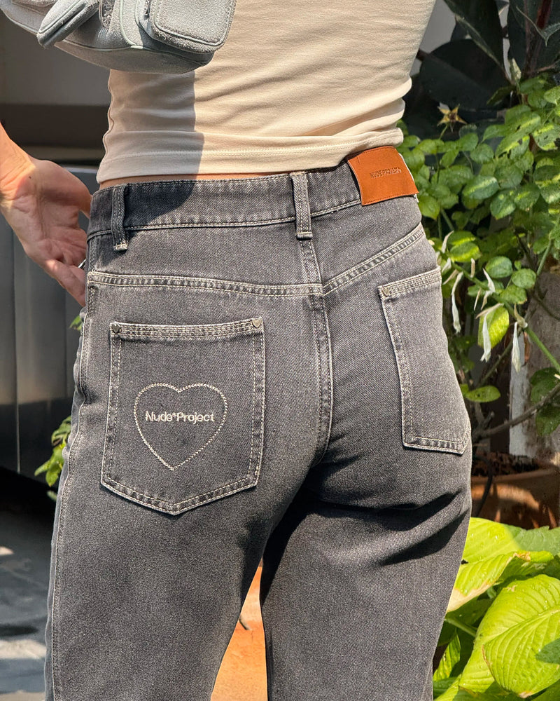 Basic Straight Jeans Black