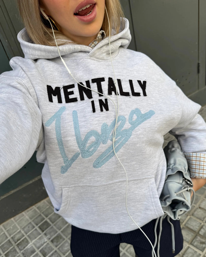 Mindset Hoodie Grey Melange