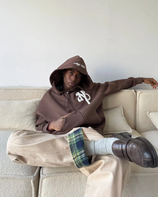 Kill Bill Zip-Up Hoodie Brown