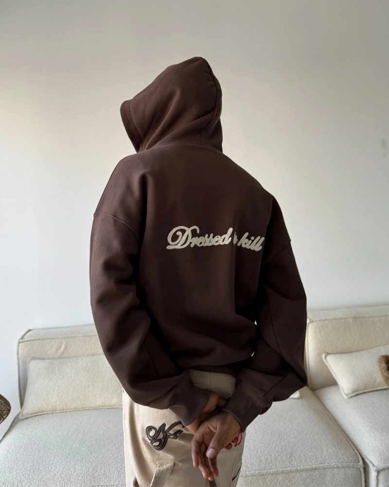 Kill Bill Zip-Up Hoodie Brown