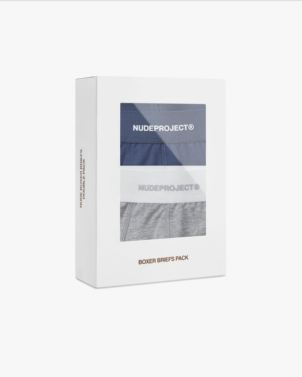 Jake Boxer Grey/Navy 2Xpack