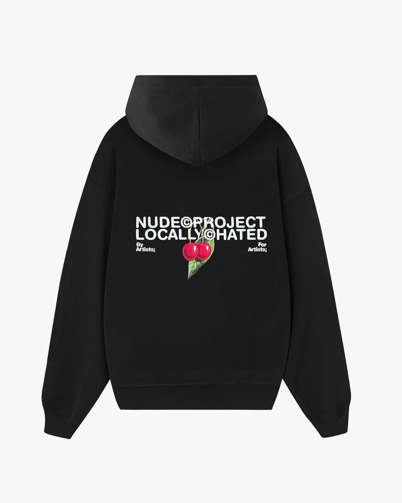 Locally Hated Cherry Hoodie Black