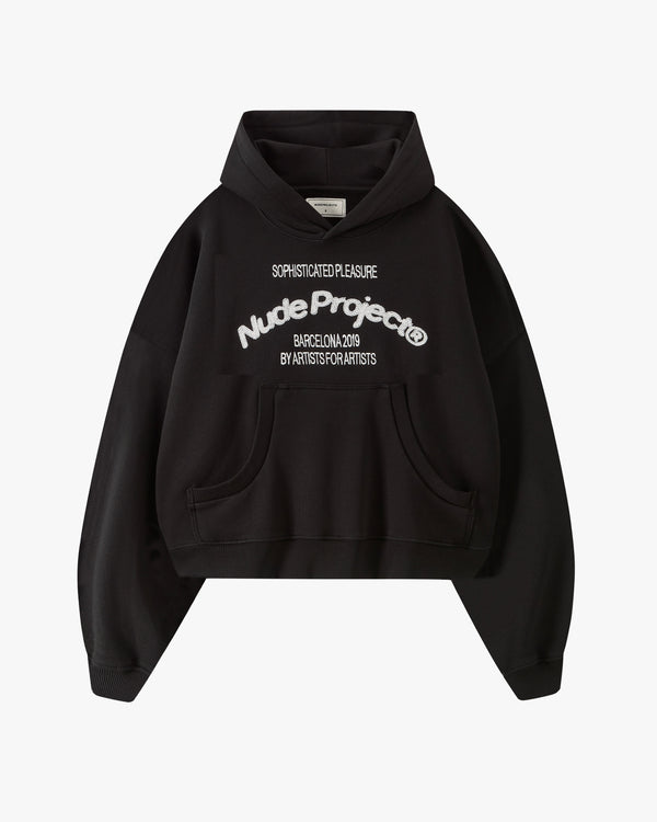 Liberty Boxy Hoodie Black