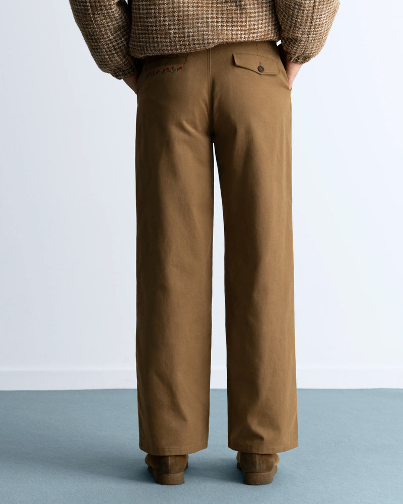 Vinyl Chino Pants Beige