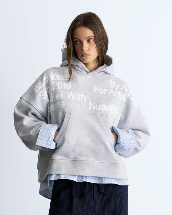 Location Boxy Hoodie Grey