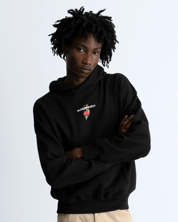 Locally Hated Cherry Hoodie Black