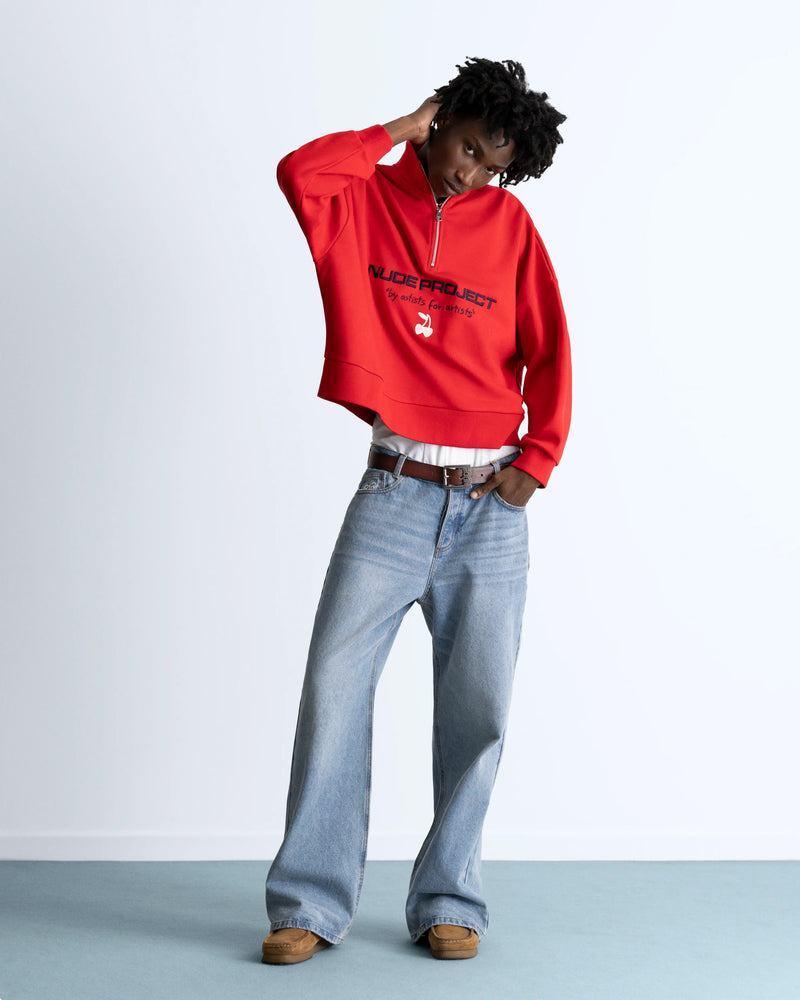 Sport Quarter-Zip Red