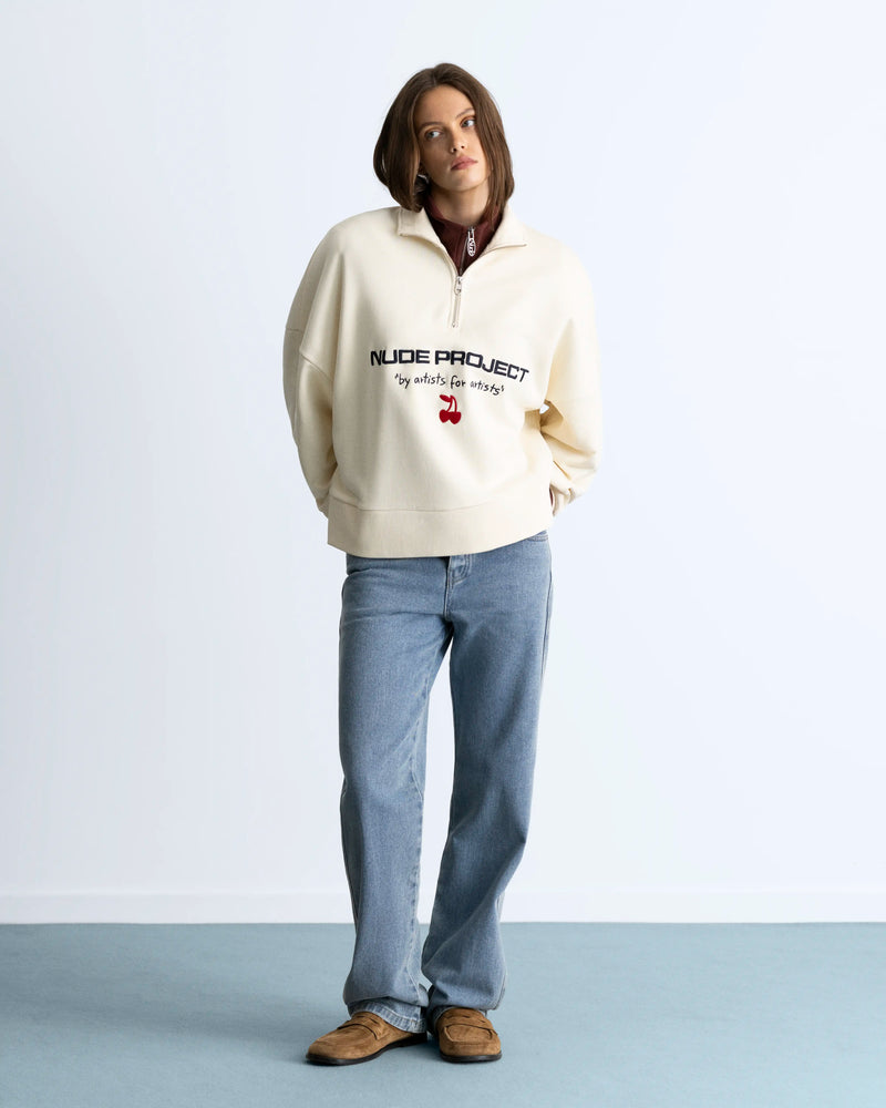 Sport Quarter-Zip Marshmallow