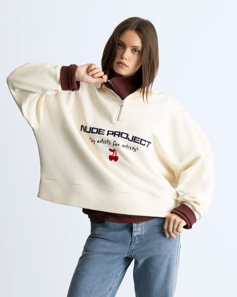 Sport Quarter-Zip Marshmallow