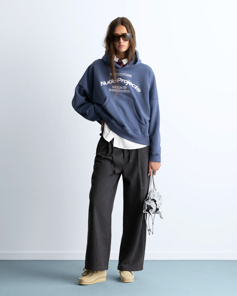 Liberty Boxy Hoodie Blue