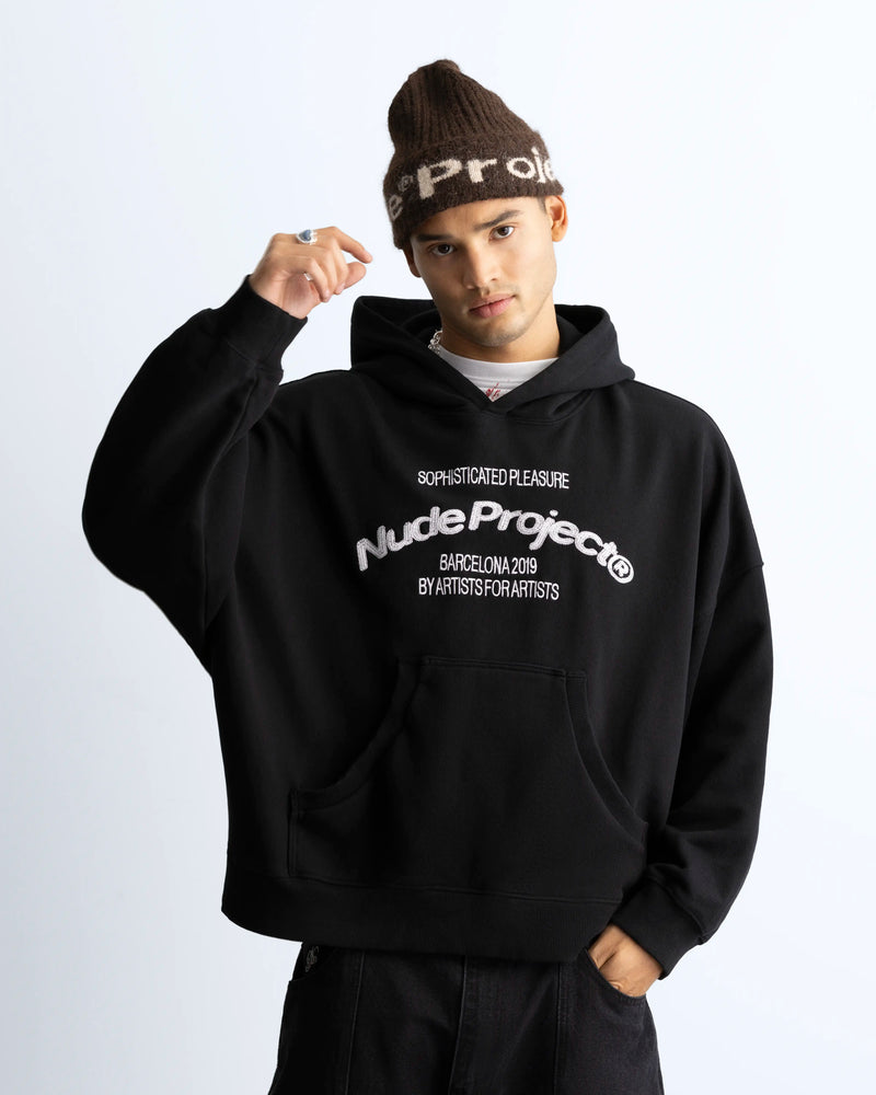 Liberty Boxy Hoodie Black