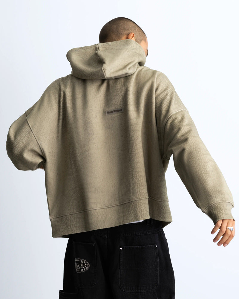 Croco  Hoodie Green