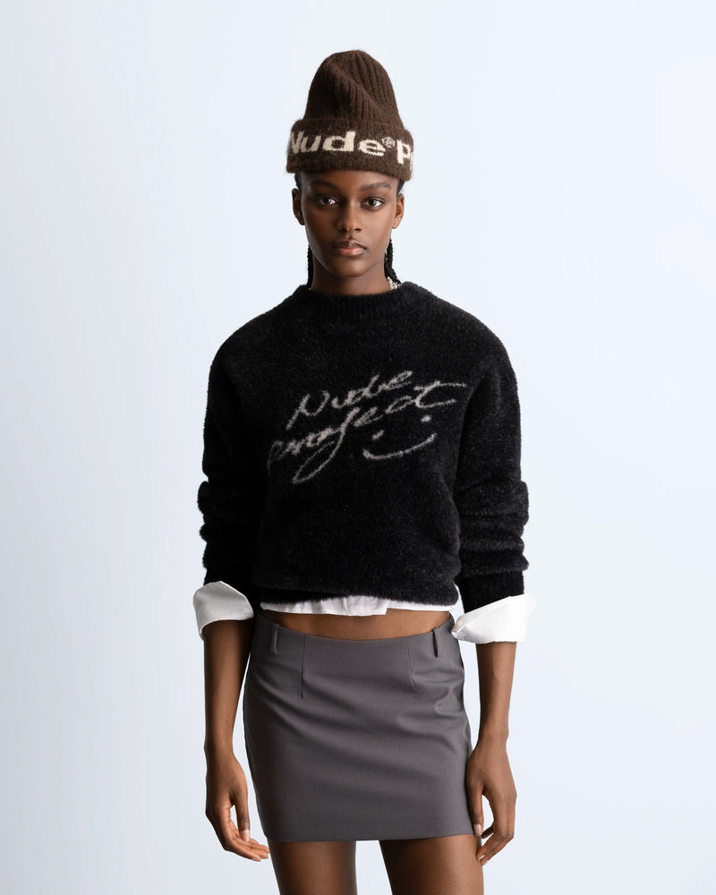 Gradient Cozy Sweater Black