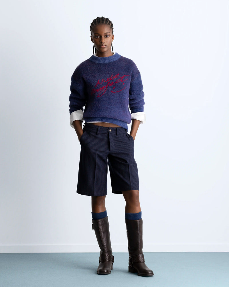 Gradient Cozy Sweater Navy