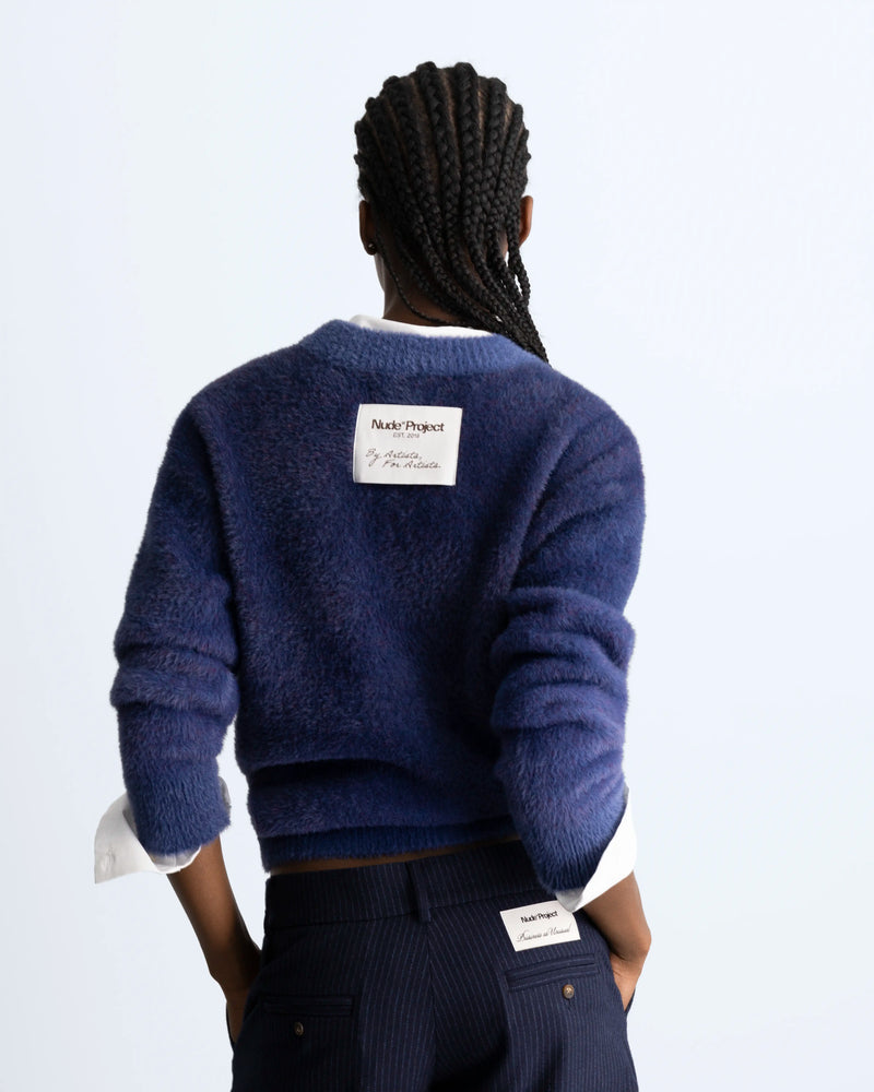 Gradient Cozy Sweater Navy