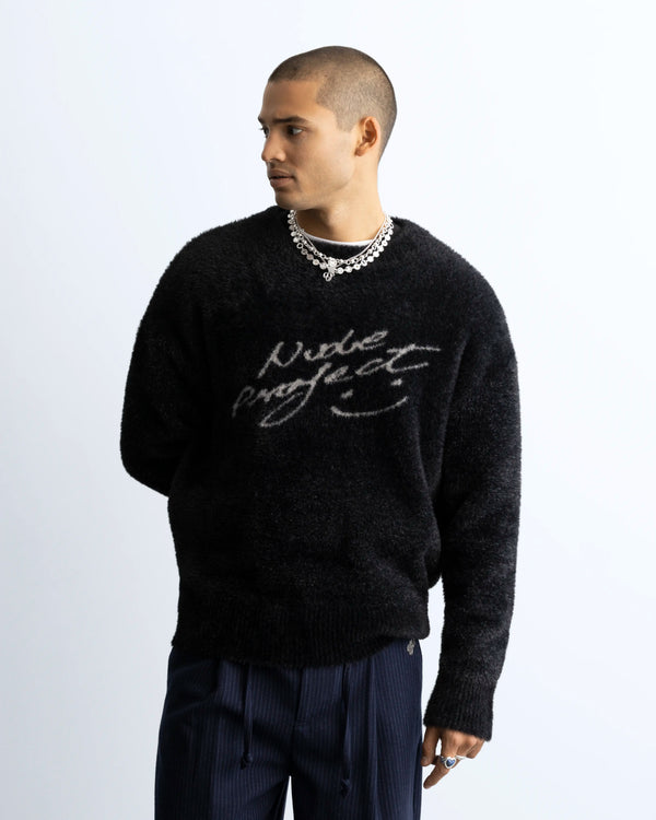 Gradient Cozy Sweater Black