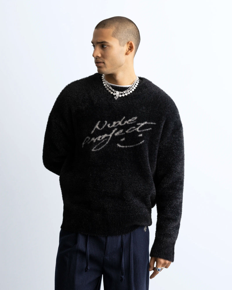 Gradient Cozy Sweater Black