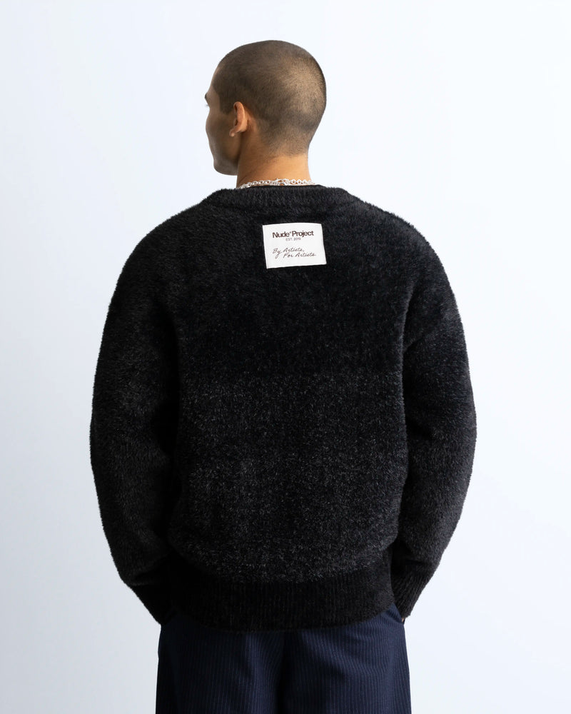 Gradient Cozy Sweater Black