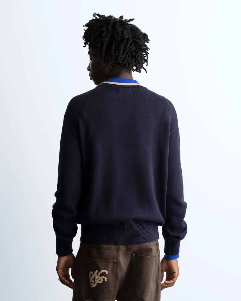 Teddy Knit Sweater Blue