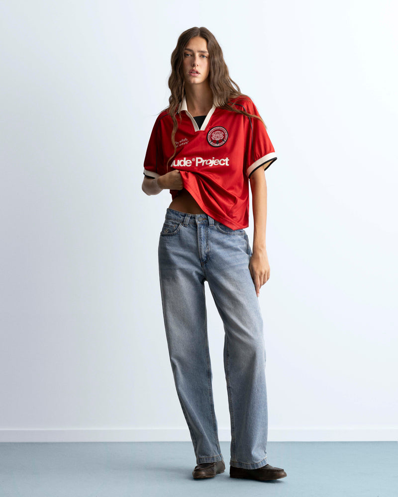 Basic Football Tee Red