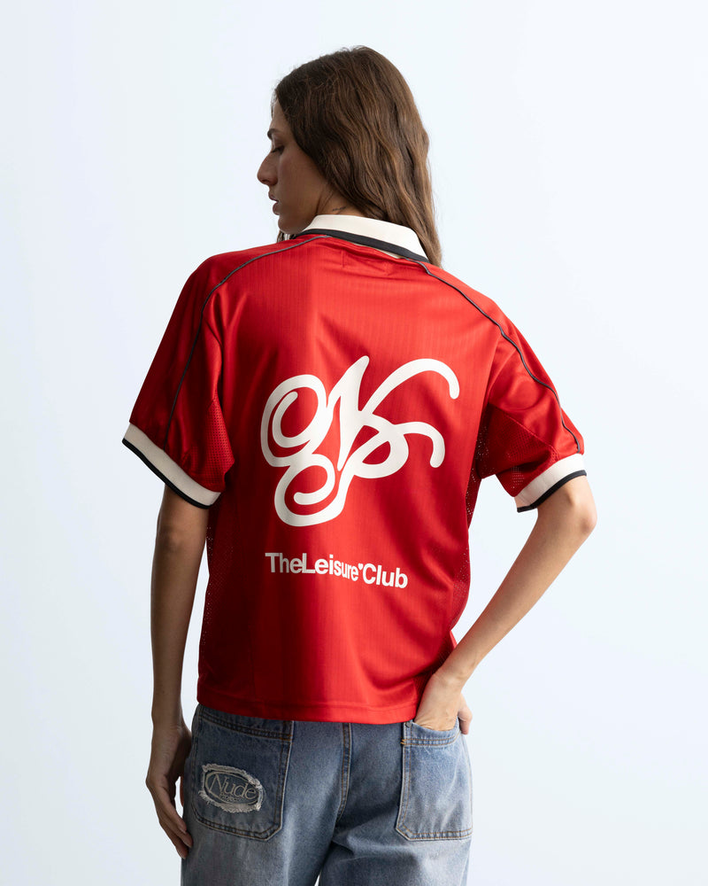 Basic Football Tee Red