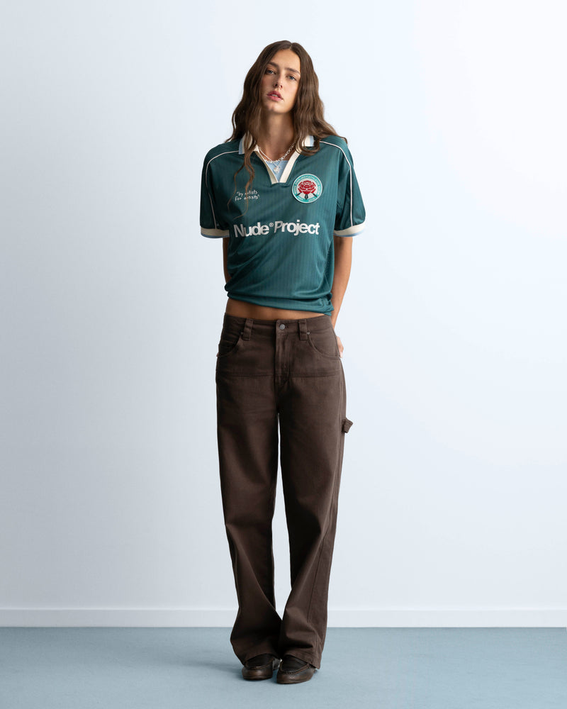 Basic Football Tee Green