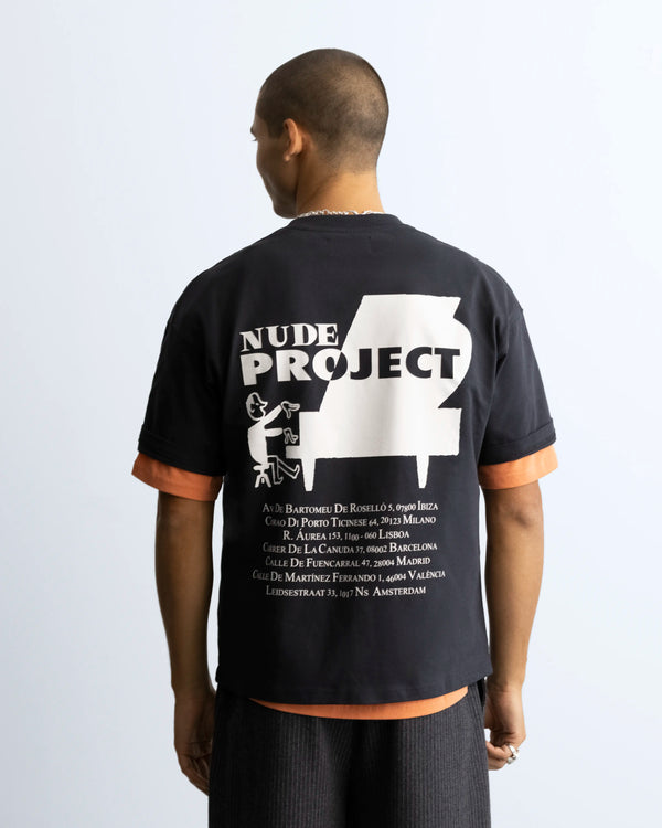 Piano Tee Black