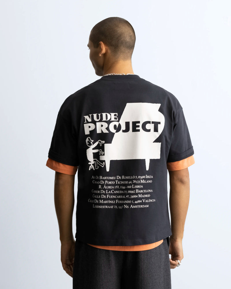 Piano Tee Black