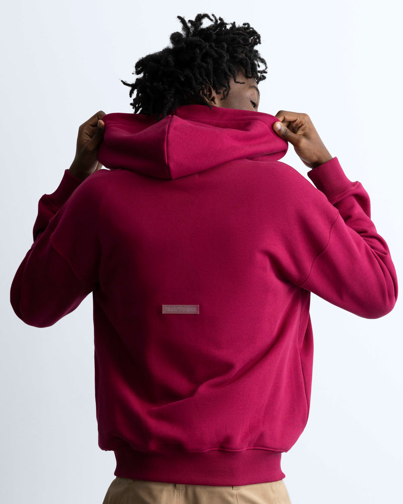Gravity Zip-Up Hoodie Burgundy