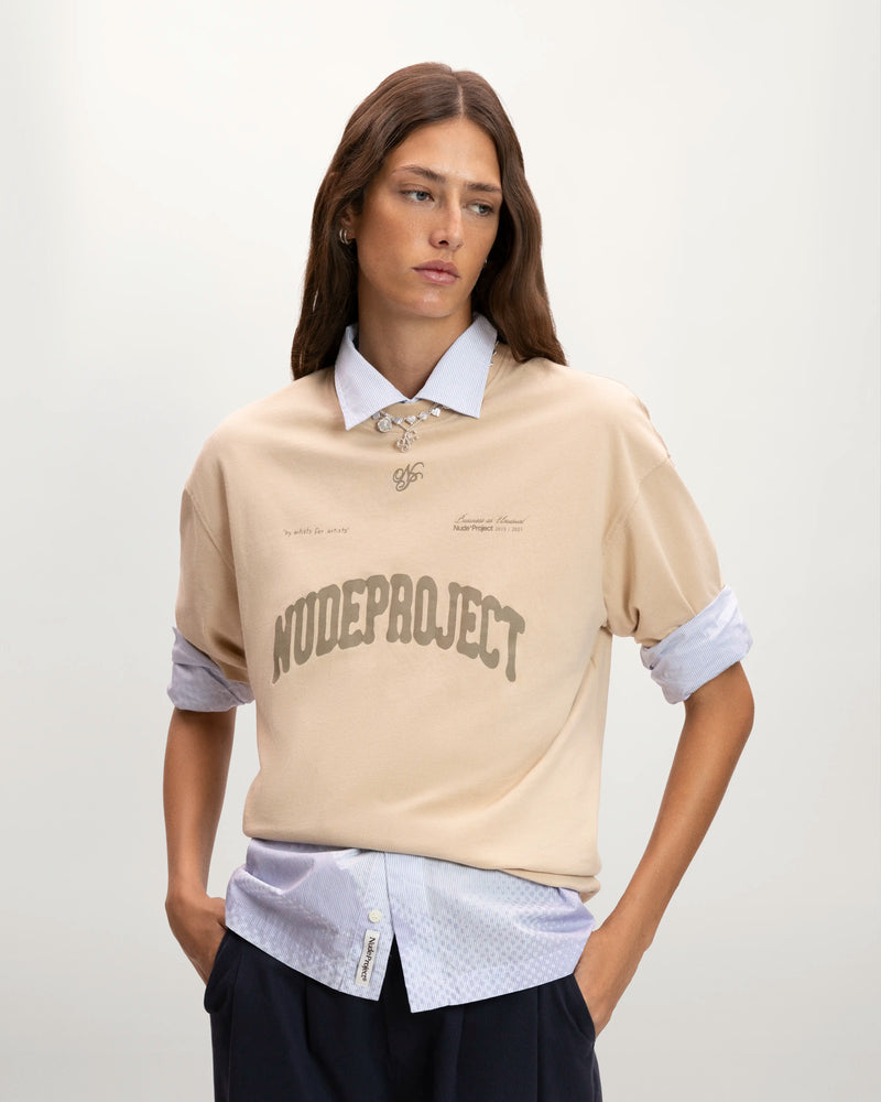 Varsity Tee Marshmallow