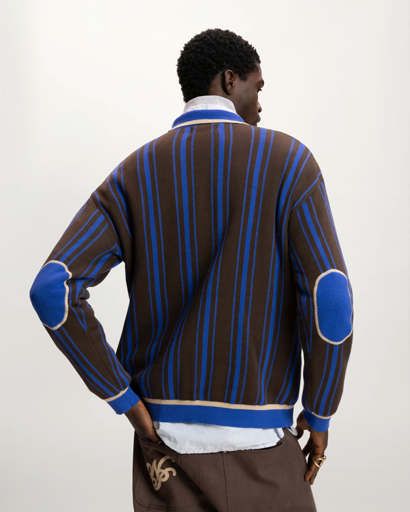 Legend Football Knit Polo Blue