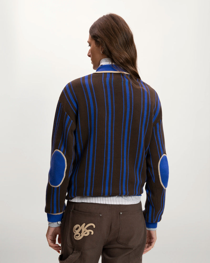 Legend Football Knit Polo Blue