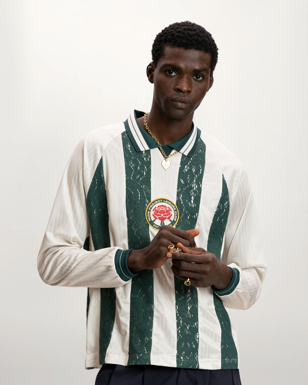 Lace Football Long-Sleeve Tee Green