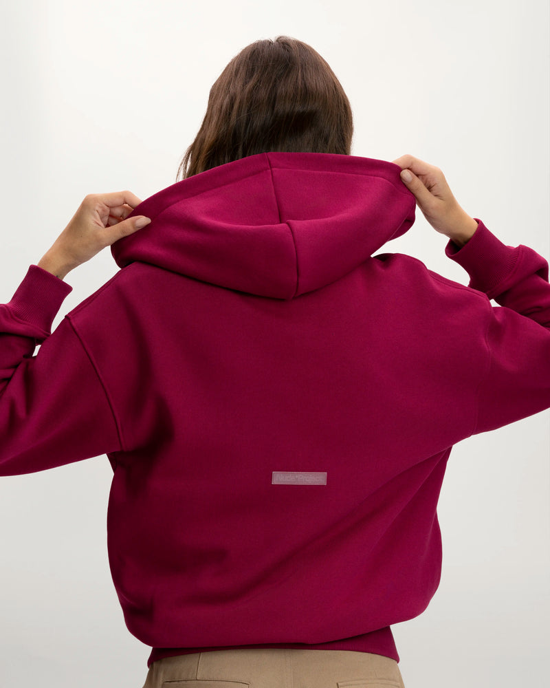 Gravity Zip-Up Hoodie Burgundy