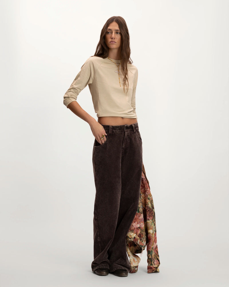 Tech Longsleeve Tee Beige