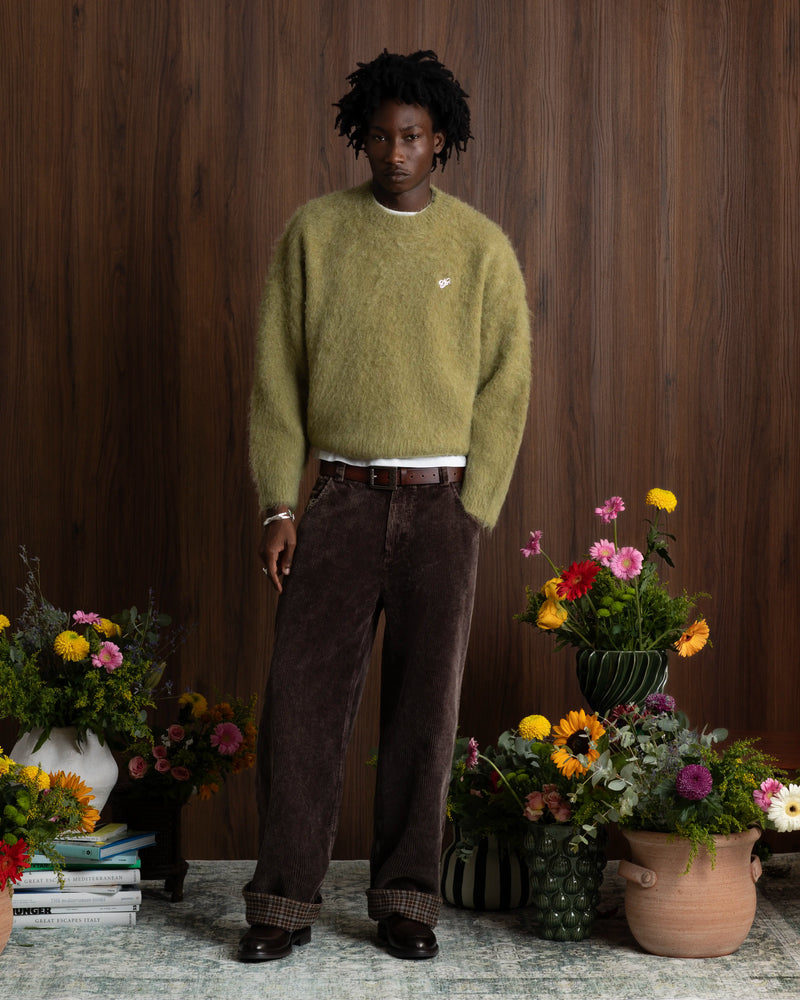 Alpaca Knit Sweater Green