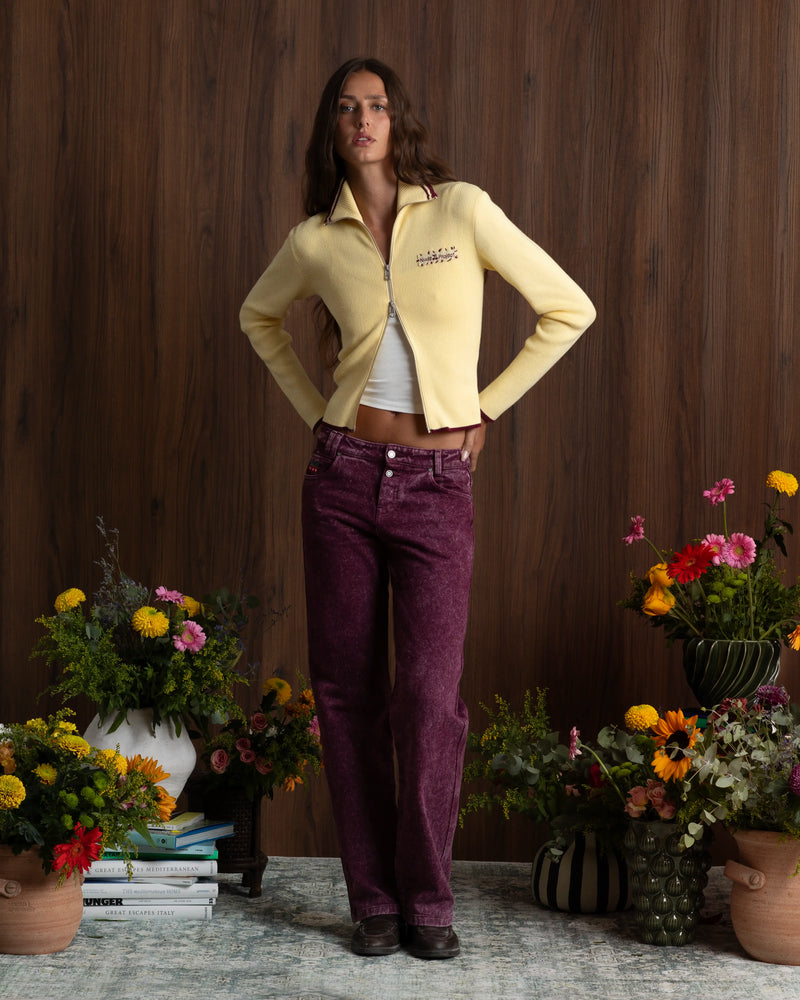 Kiddo Full-Zip Knit Yellow