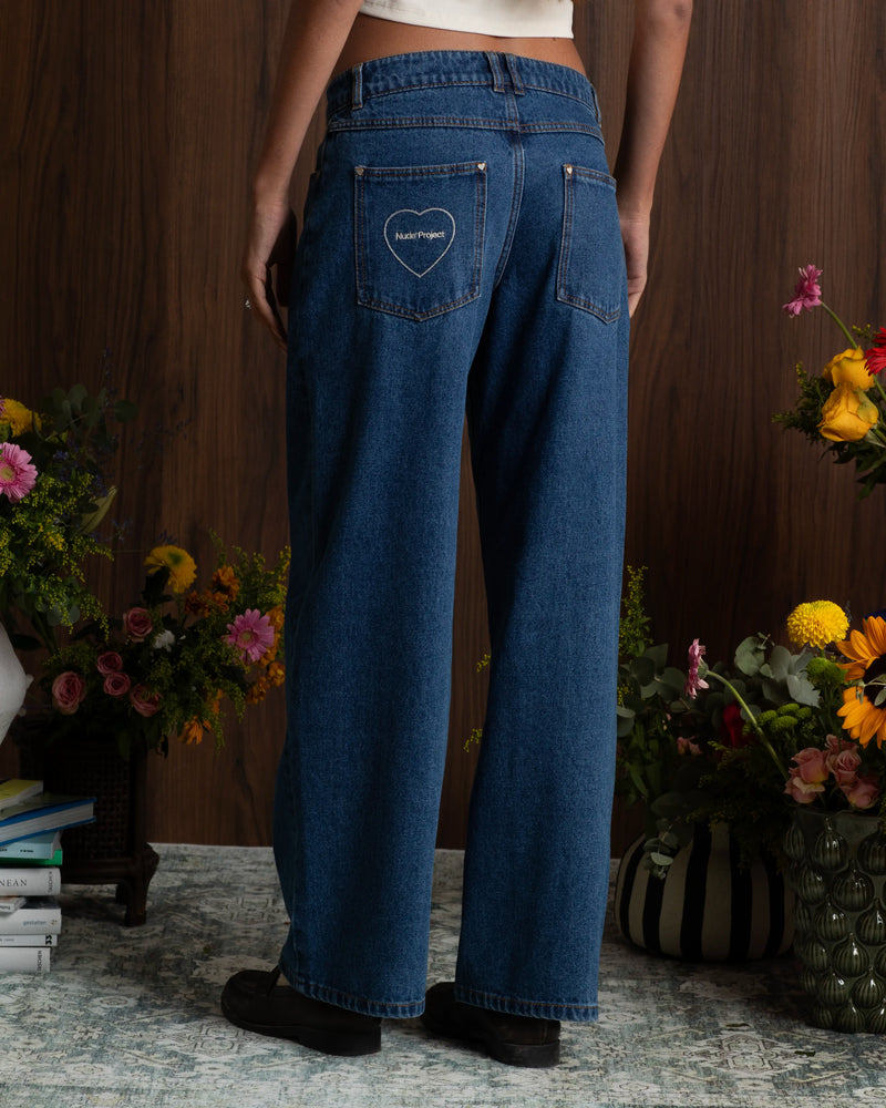 Old Baggy Woman Jeans Indigo