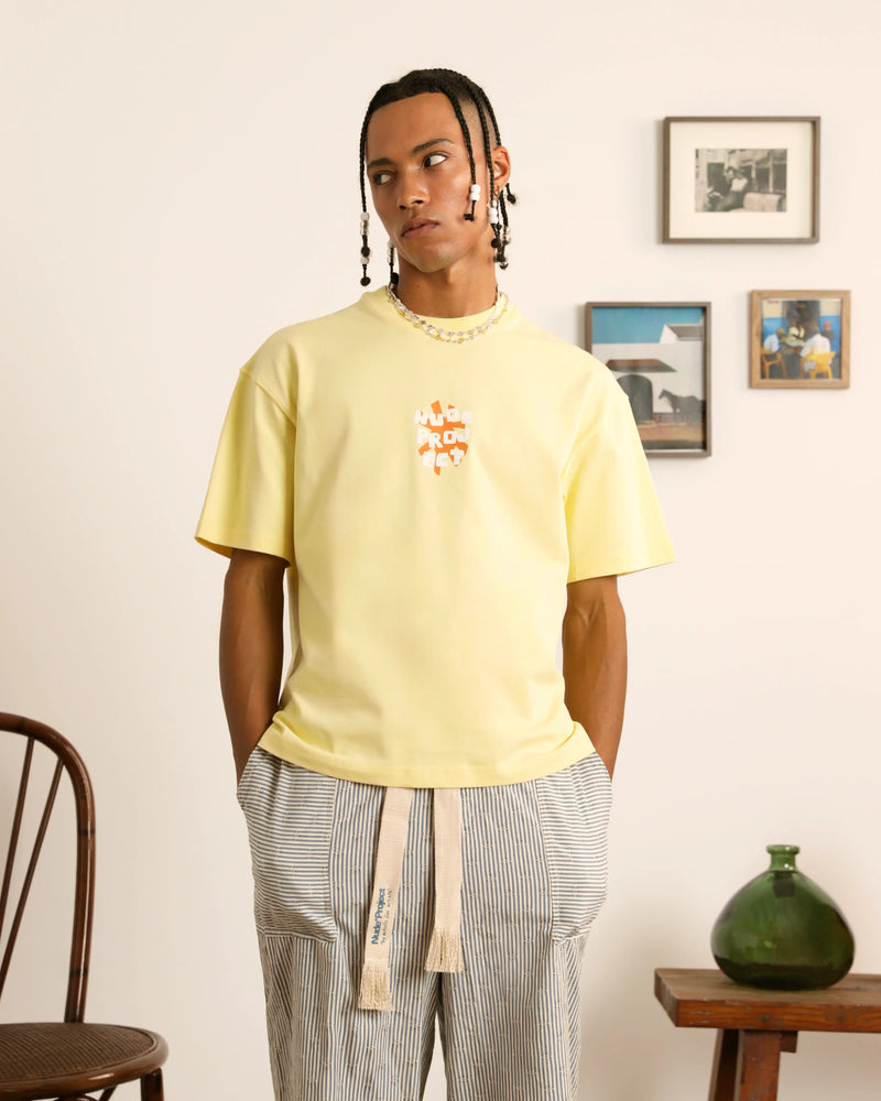 Astro Tee Pale Banana