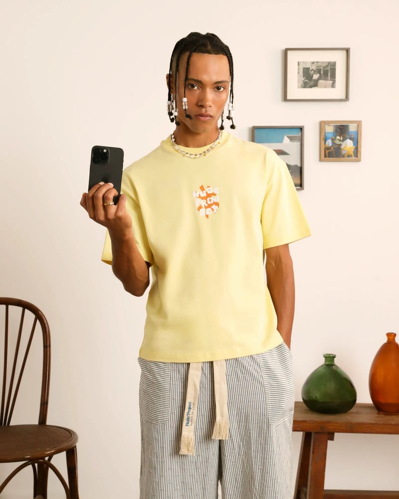 Astro Tee Pale Banana